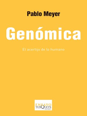 cover image of Genómica